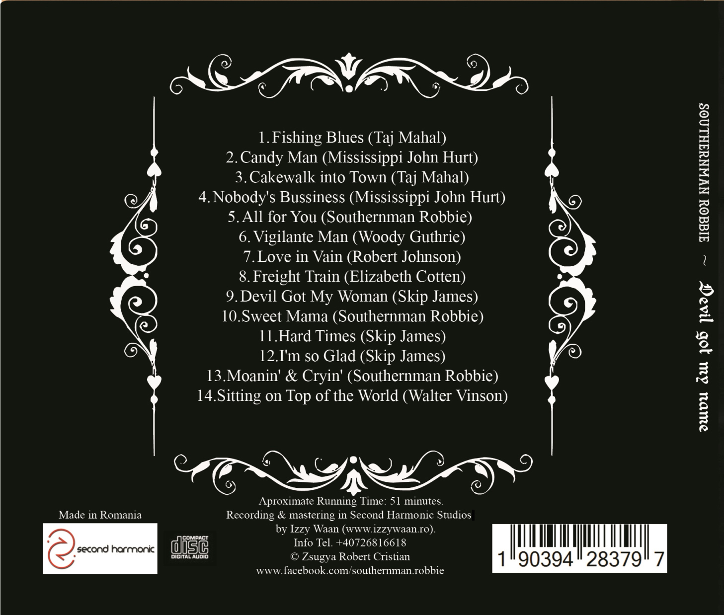 Album No. 1 ~ Devil got my name - Back cover
